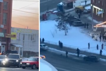 У Києві на Троєщині сталось ДТП — "КамАЗ" протаранив будинок