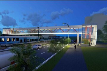 Триває реконструкція пішохідних мостів над проспектами Курбаса і Гузара.