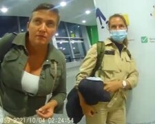 Нардеп від «Слуги народу» оприлюднила відео затримання сестер Савченко в аеропорту «Бориспіль»