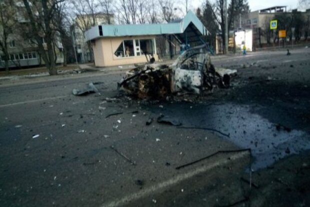На Київщині тероборонці спалили п’ять одиниць техніки окупантів