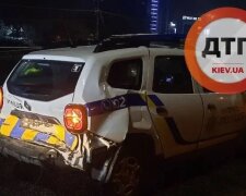 У Києві сталась масштабна ДТП за участю авто поліції (відео)