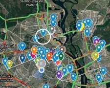 Опублікована карта найбільш кримінальних місць Києва