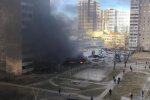 Ворог обстріляв столичний житловий масив Троєщина (відео)