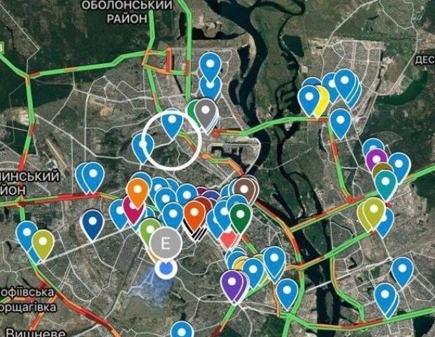Опублікована карта найбільш кримінальних місць Києва