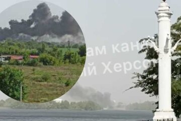 В окупованій Новій Каховці під час тривоги лунали сильні вибухи: відео “бавовни”
