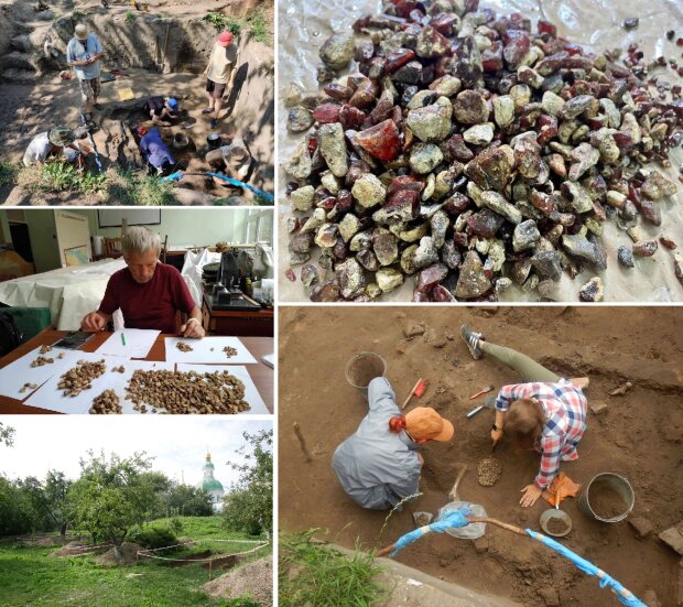 На території Києво-Печерської лаври знайшли понад 180 шматочків бурштину на понад 0,5 кг
