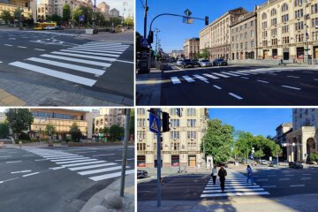 Сьогодні відкрито новий наземний пішохідний перехід на перехресті Хрещатику та Прорізної