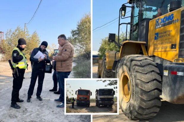 У Голосіївському районі столиці поліція вилучила техніку "Мостобуду" регіонала Продивуса, що незаконно працювала там