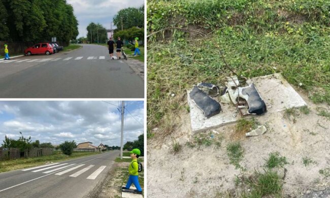 У Київській області вкрали скульптуру "хлопчика-пішохода"