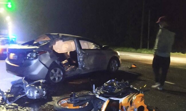 У ДТП на околиці Києва загинув мотоцикліст