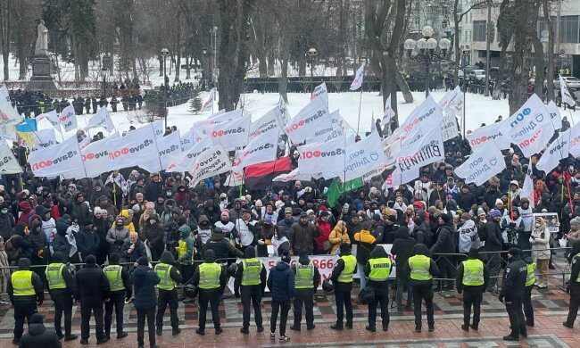 Під Радою знову мітингують ФОП: депутати обіцяють зменшити штрафи