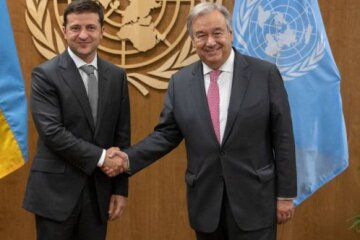 Зеленський прийшов до Генсека ООН і подякував за гуманітарку