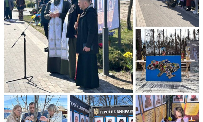 У Гостмомелі провели захід, в я кому відзначили річницю звільнення та вшановували пам'ять загиблих захисників