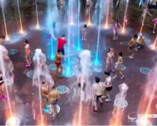 На радість дітям та дорослим: як працюють нові інтерактивні фонтани Києва (відео)