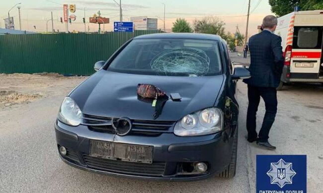 На Київщині автомобіль збив дівчинку на велосипеді