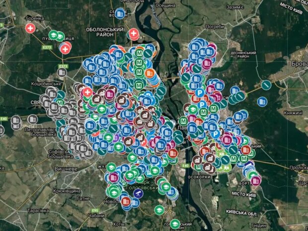 Куди бігти: оновлена карта київських укриттів