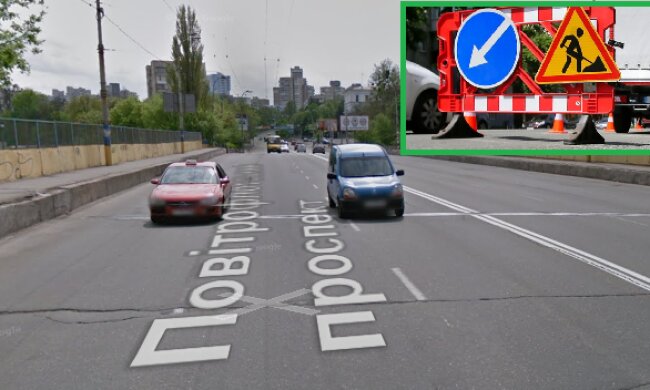 Відзавтра рух на столичному Повітрофлотському шляхопроводі через залізничні колії буде частково обмежено на три дні