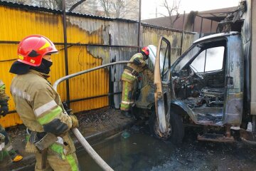 Пожежа охопила ринок у Святошинському районі