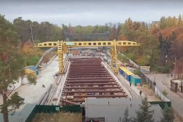 Як у Києві будують метро на Виноградар: нове відео з висоти