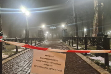 У Києві закрили Маріїнський парк через негоду
