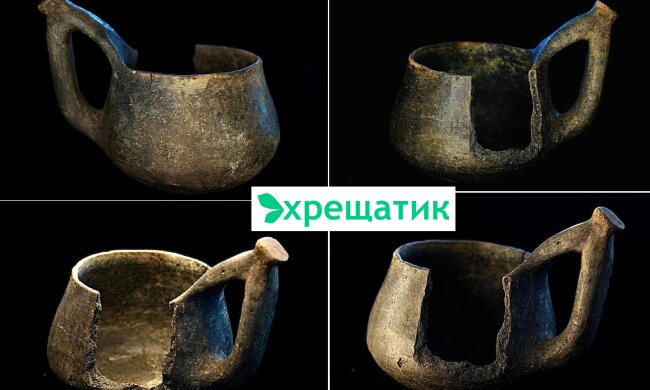 У Києві археологи знайшли глиняний ліпний кухоль скіфської доби