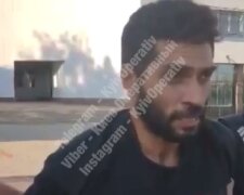 В Києві затримали іранця, який підпалював автівки (відео)