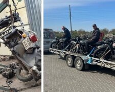 Білоцерківські байкери реставрують неробочі байки і роблять з них "Бандероцикл" для фронту