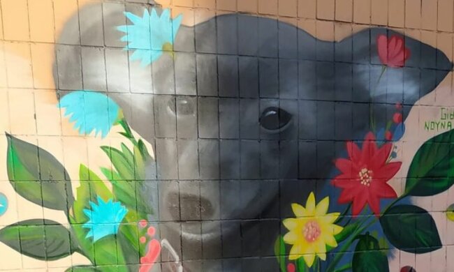 У Києві з’явився новий мурал з собакою