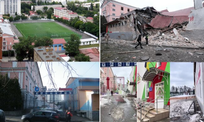 У мережі показали детально як саме постраждав київський стадіон ФК "Локомотив"