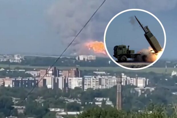 ЗСУ вдарили з HIMARS: на Луганщині горять 2 склади боєприпасів окупантів (відео)