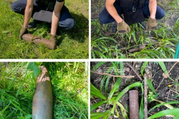 У Києві поруч з багатоповерхівкою знайшли гранату часів ІІ світової війни, а на Київщині — сучасний артбоєприпас