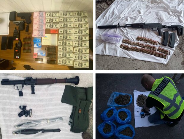Автомати, гранатомети, боєприпаси — під Києвом затримали групу професійних торговців зброєю