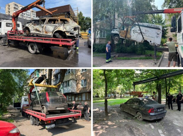 Київ продовжує очищатись від іржавих покинутих автівок — КМВА