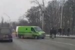 У Києві сталась масштабна аварія за участю автомобілів інкасаторів (відео)