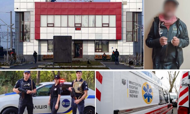 На залізничному вокзалі у Фастові, безхатько з ножем накинувся на чоловіка
