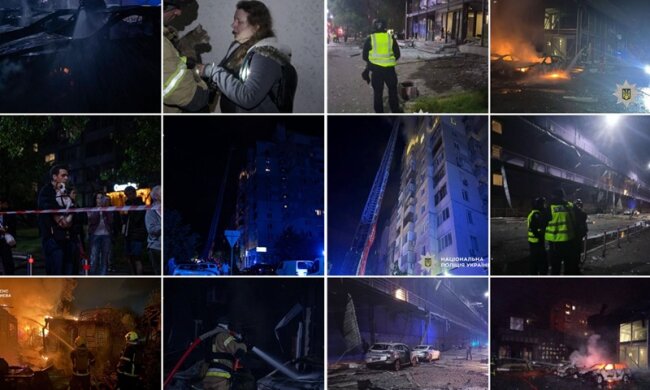 У трьох районах Києва зафіксовано вибухи та падіння уламків БпЛА - КМВА