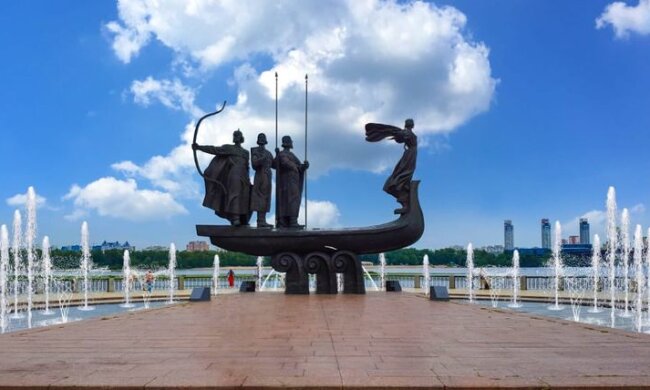 На набережній Дніпра біля пам’ятника засновникам Києва з`явиться світловий фонтан (фото)