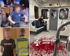 Молодик розбив скло в київському метро, намагаючись перейти у сусідній вагон