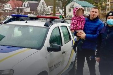 У лісі під Києвом знайшли маленьку дівчинку в капцях (відео)