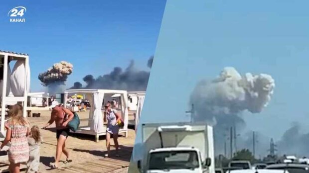 Масові вибухи в Криму: в окупантів паніка, туристи масово тікають з півострова (відео)