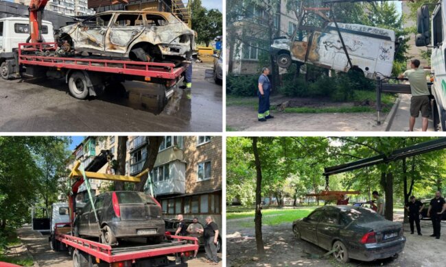 Київ продовжує очищатись від іржавих покинутих автівок — КМВА