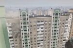 На проспекті Правди палає багатоповерхівка (відео)