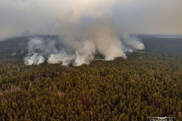 У Зоні відчуження для виявлення осередків займання використовують дрони з тепловізорами