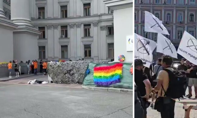 У Києві таки пройшов захід "КиївПрайду" в іншому місці, попри попередню загрозу теракту. Проти виступили "Права молодь" та Церква