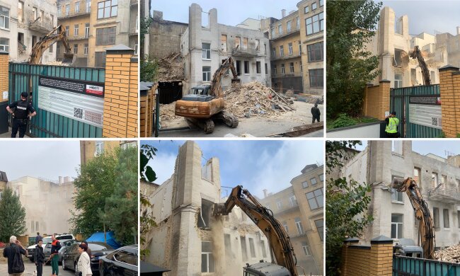 На Рейтарській, 37 поновили демонтаж понад 100-річної будівлі без погодження з ЮНЕСКО