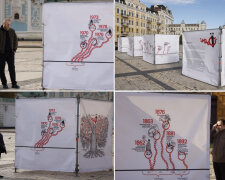 На Софіївській площі відкрито виставку про 400-річну історію утисків української мови з боку рф