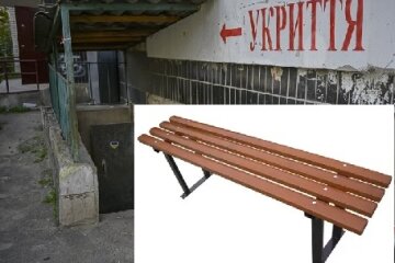 У столиці чиновники купили звичайні дерев'яні лавки для укриттів за ціною хорошого дивану