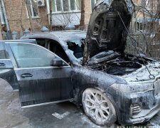 У Києві троє хлопців підпалили дорогу іномарку (відео)