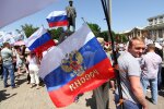 До Мелітополя привезли масовку з Криму на дні проведення псевдореферендуму