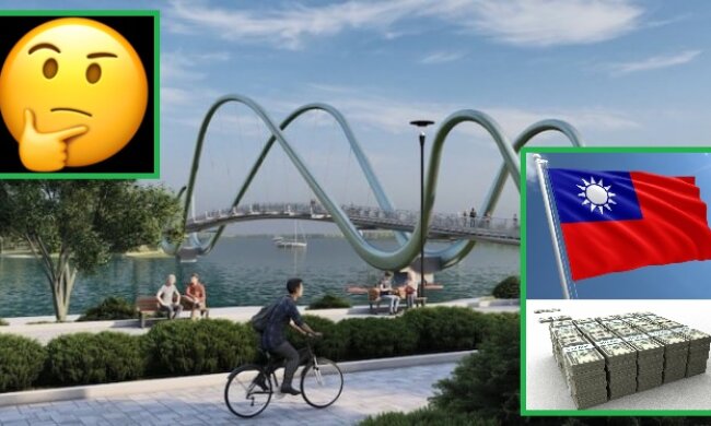 Стало відомо, хто отримає $2,5 млн від Тайваню на будівництво мосту-хвилі на Оболоні